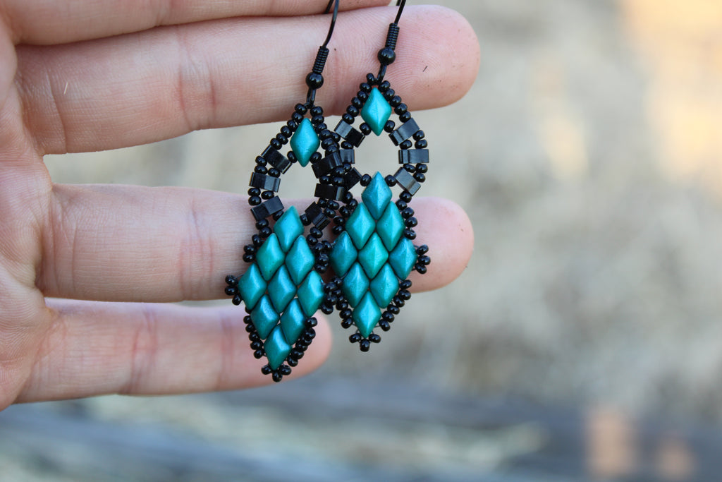 Quilted Dangle Earrings