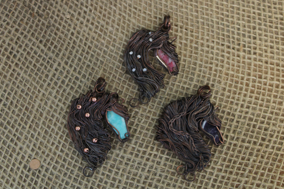 Mini Horse Head Pendants