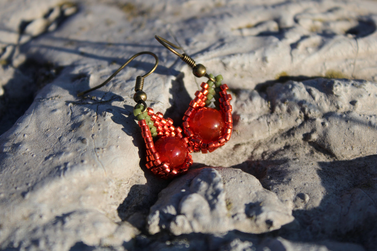 Jasper Drop Earrings