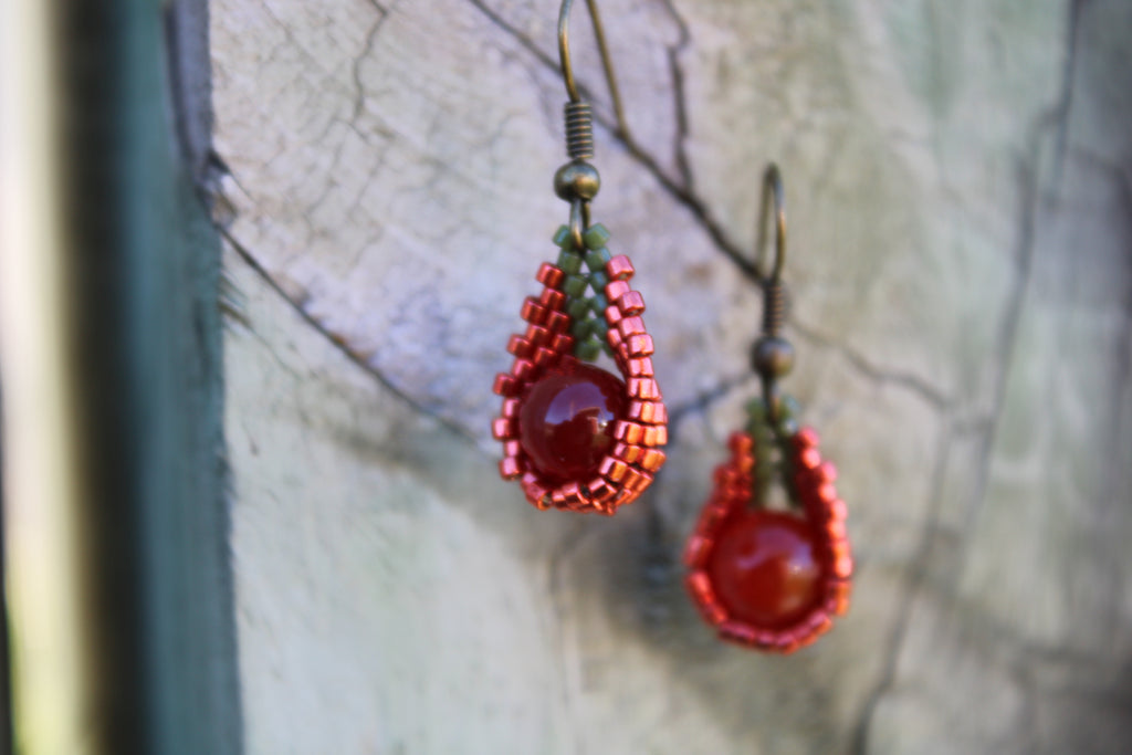 Jasper Drop Earrings