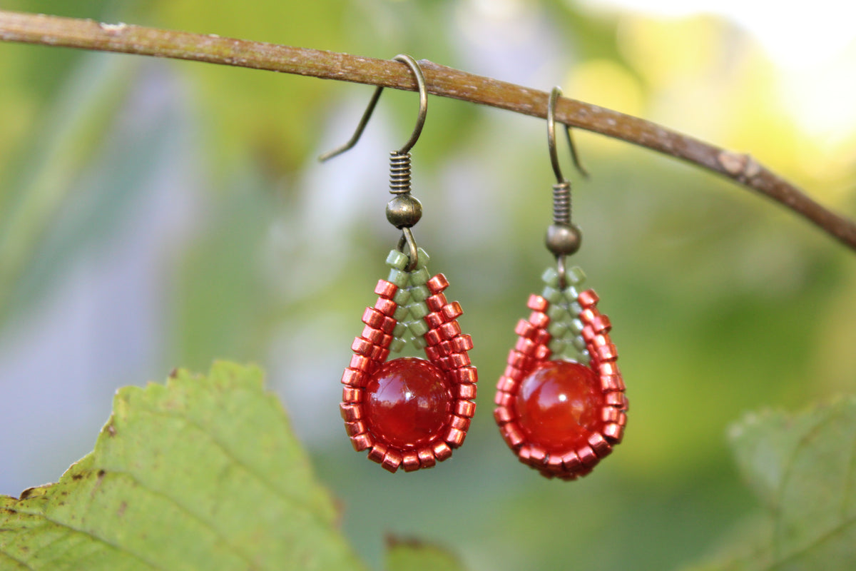 Jasper Drop Earrings