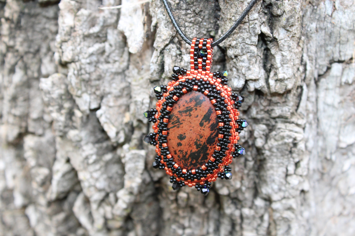 Mahogany Obsidian Necklace