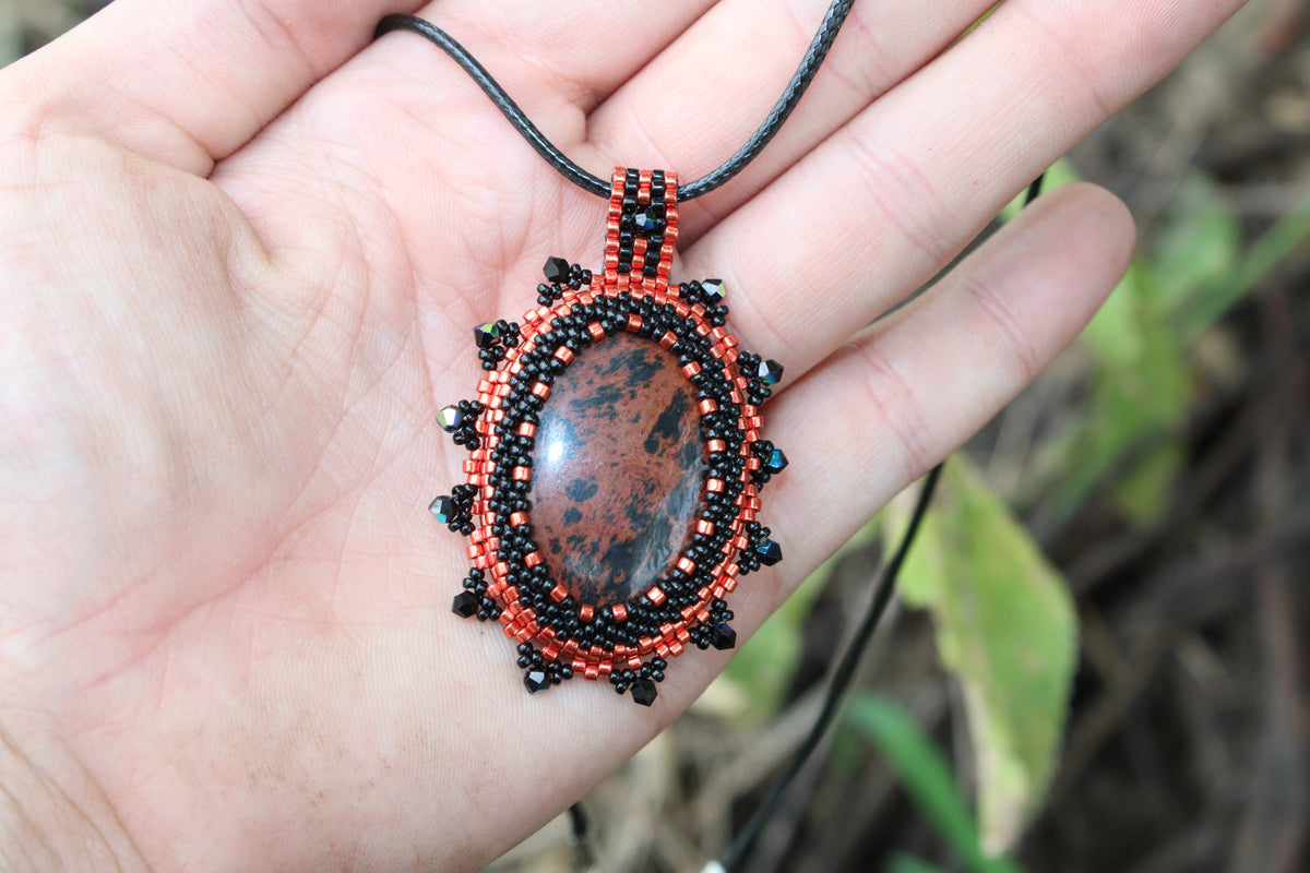 Mahogany Obsidian Necklace