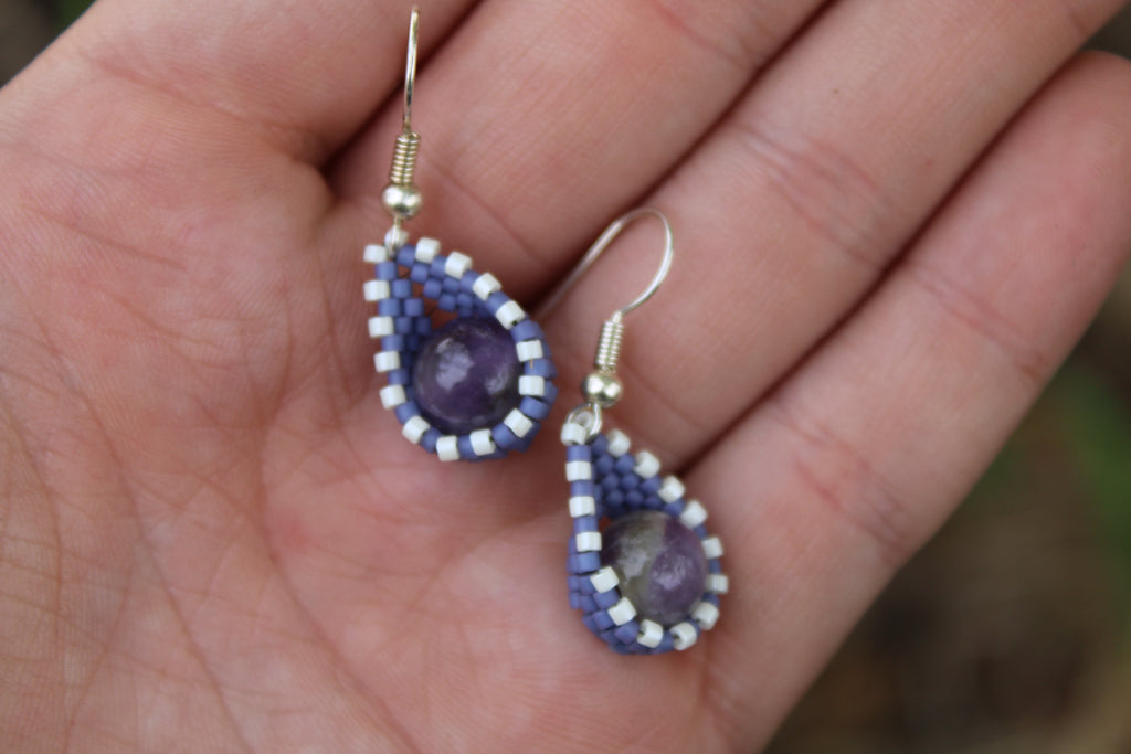 Amethyst Drop Earrings