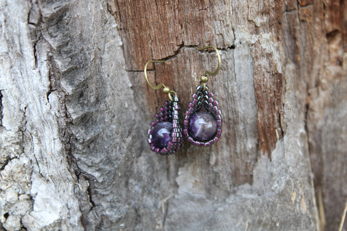 Amethyst Drop Earrings