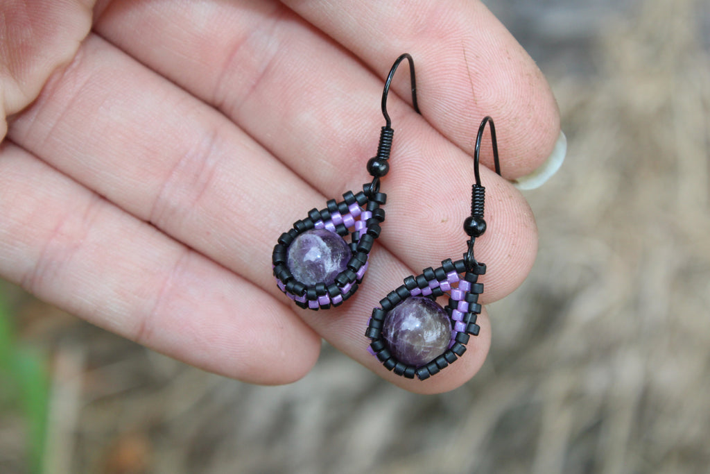 Amethyst Drop Earrings