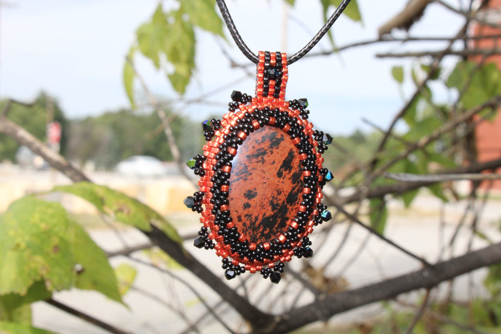 Mahogany Obsidian Necklace