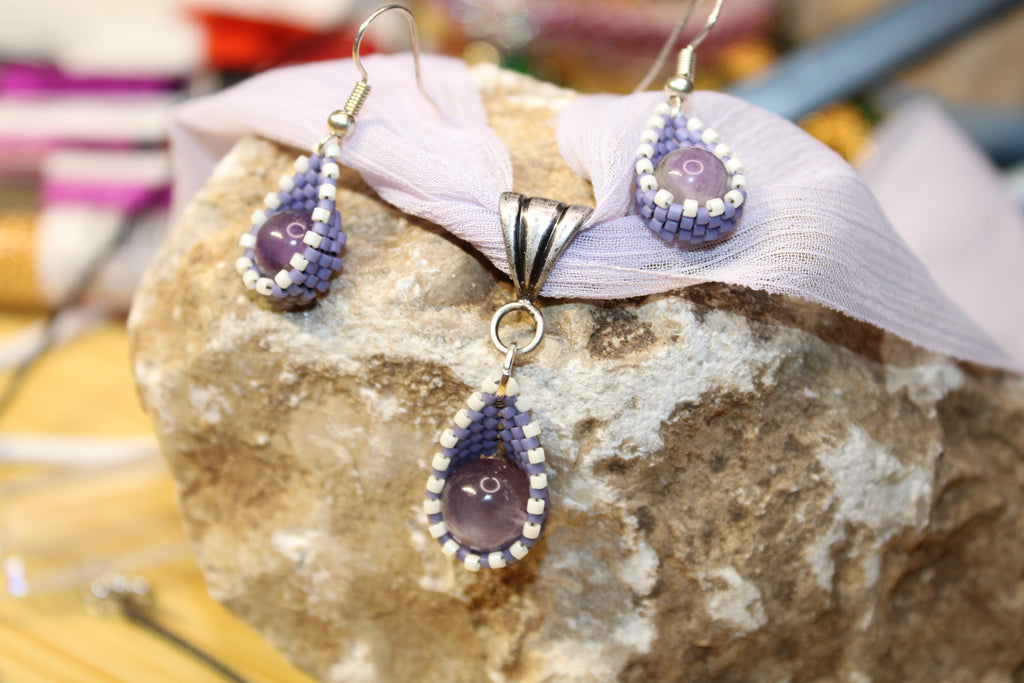 Amethyst Drop Earrings