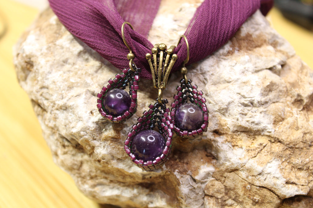 Amethyst Drop Earrings
