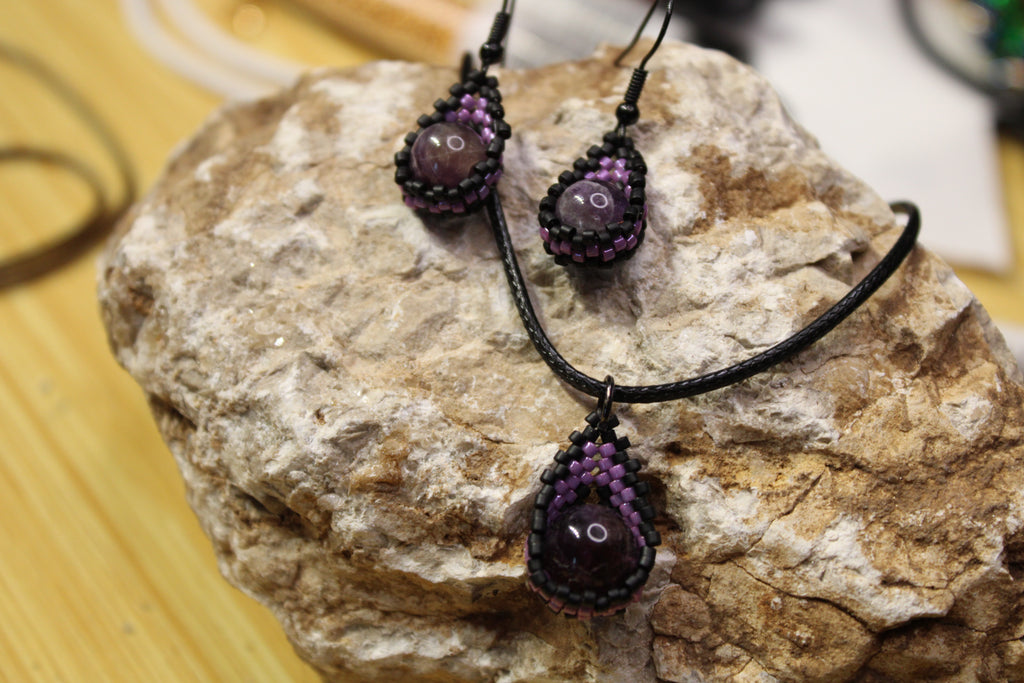 Amethyst Drop Earrings