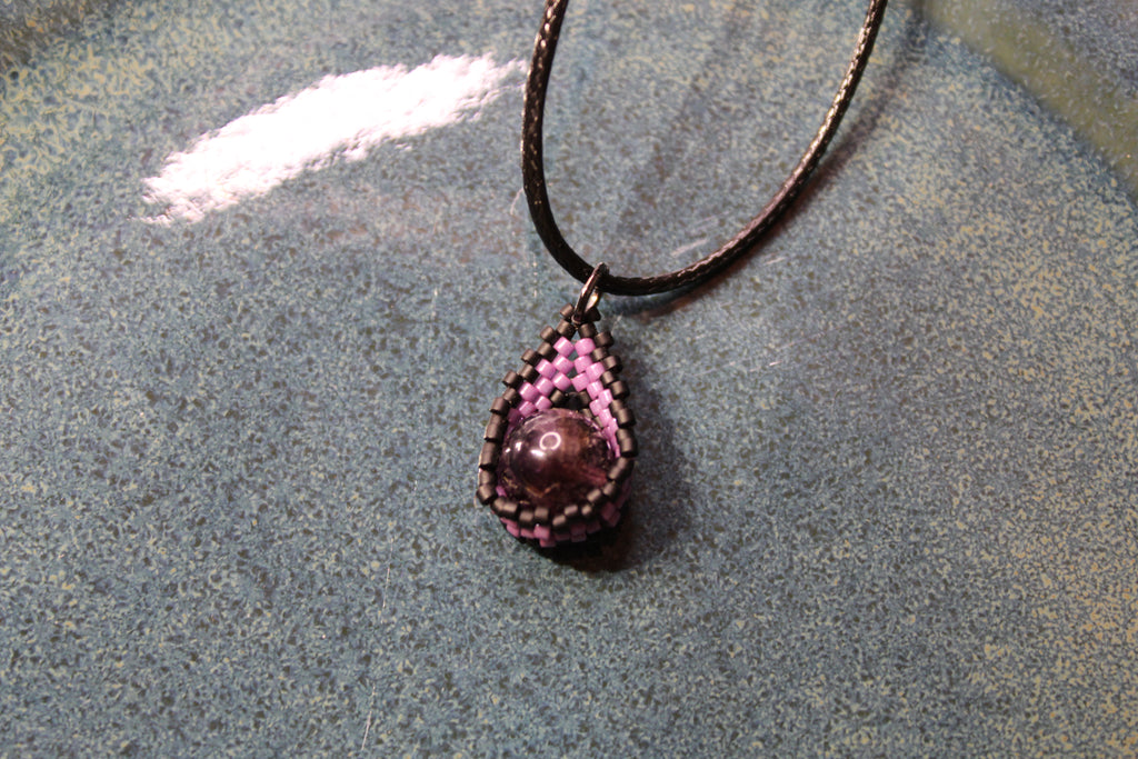 Amethyst Drop Necklaces
