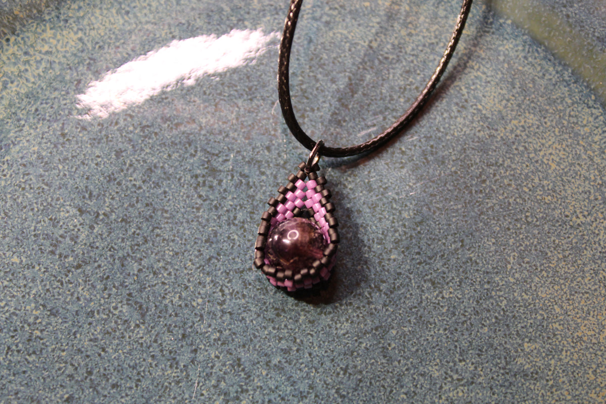 Amethyst Drop Necklaces