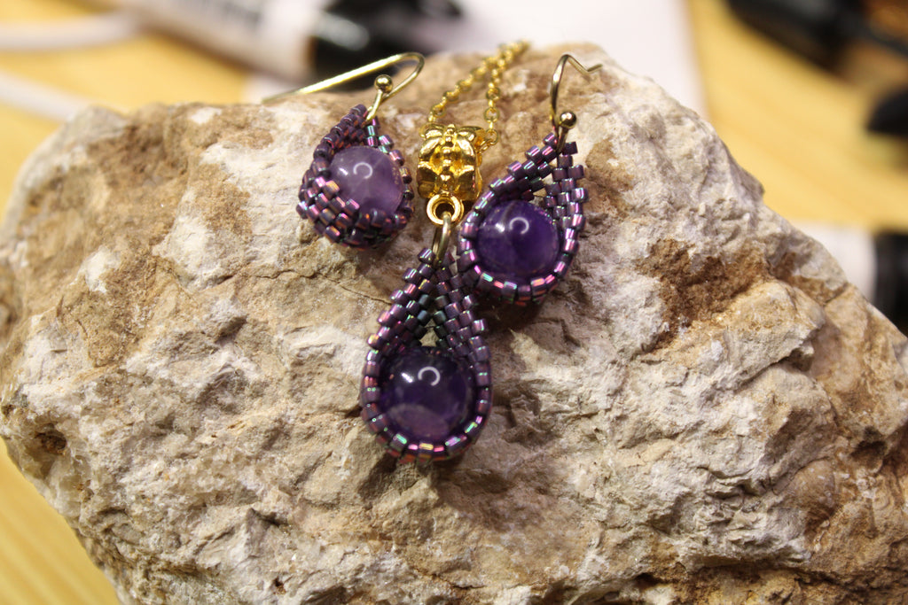 Amethyst Drop Earrings