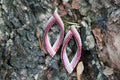 Pink Ombre Peyote Twist Earrings