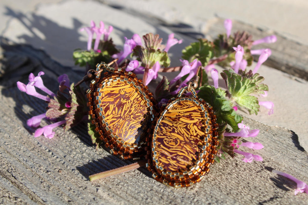 Mirriam Jasper Beaded Earrings