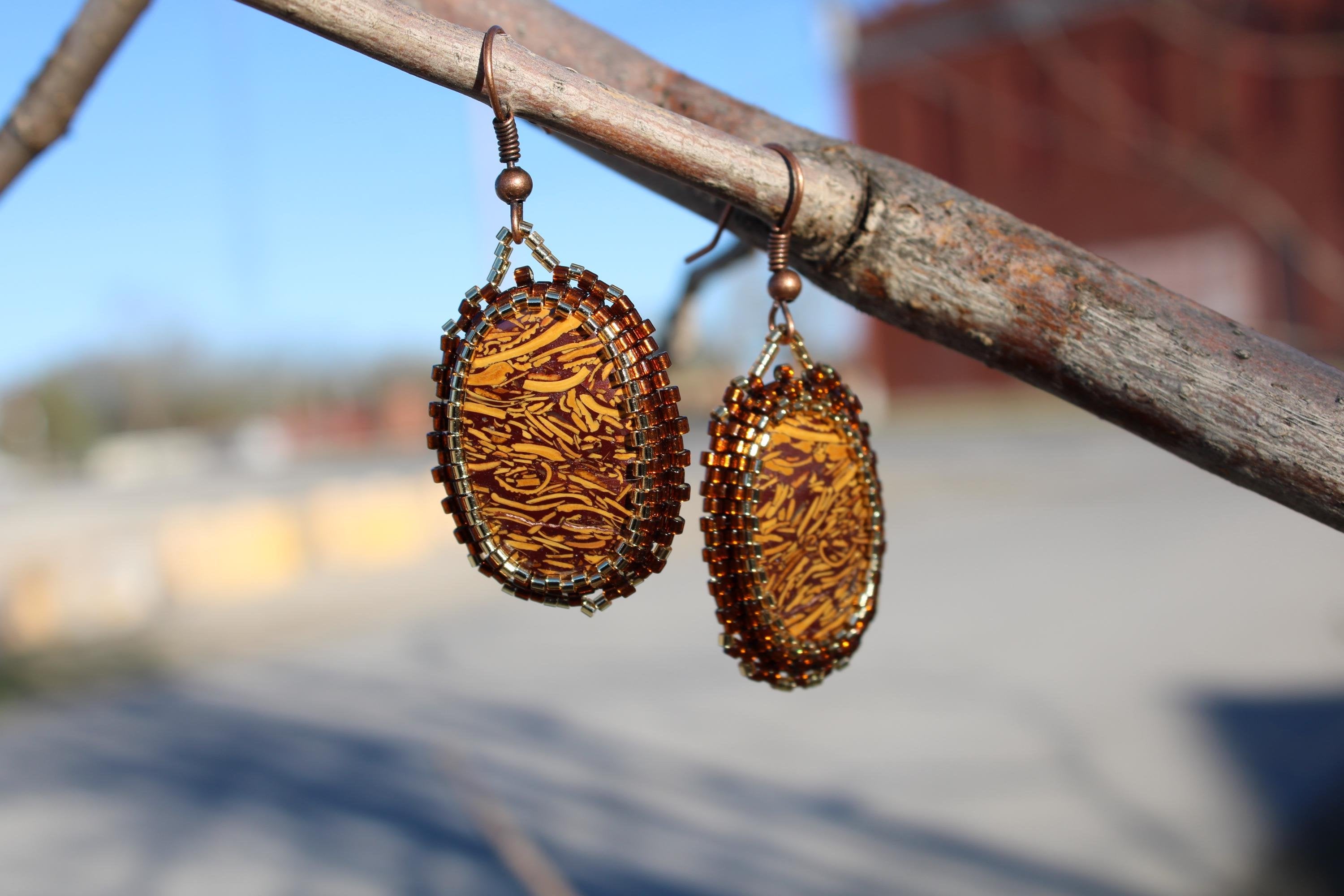 Mirriam Jasper Beaded Earrings
