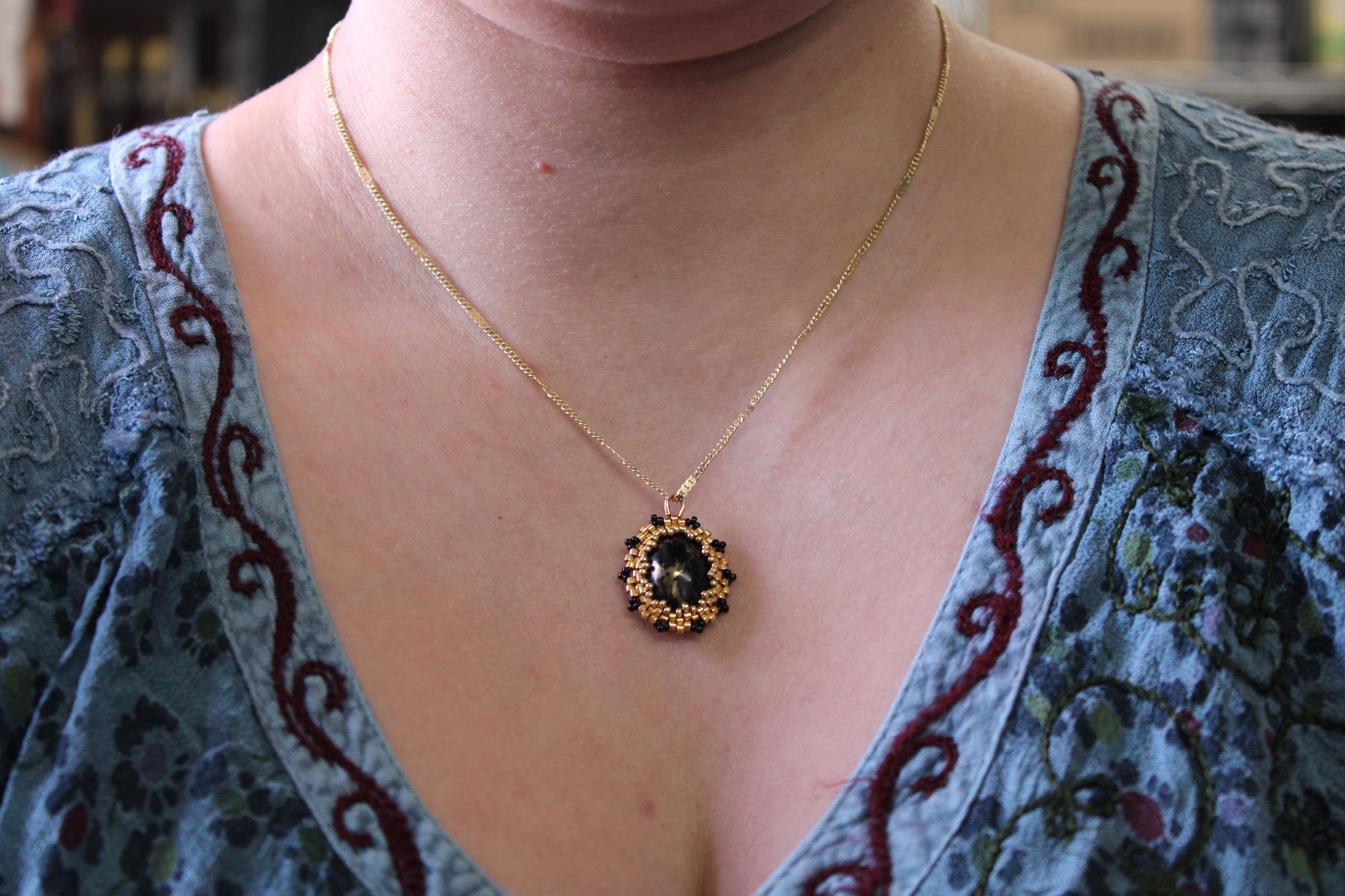 Apache Gold Pendant Necklace